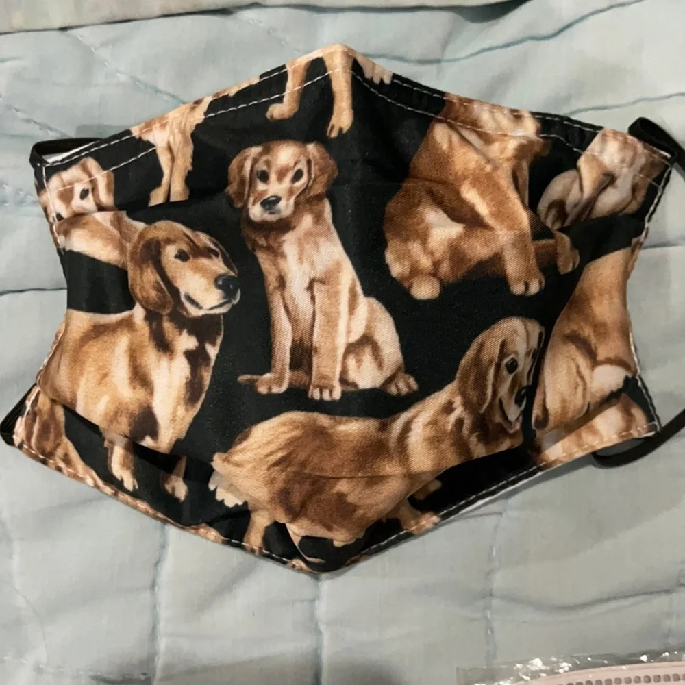 New Golden Retriever face mask